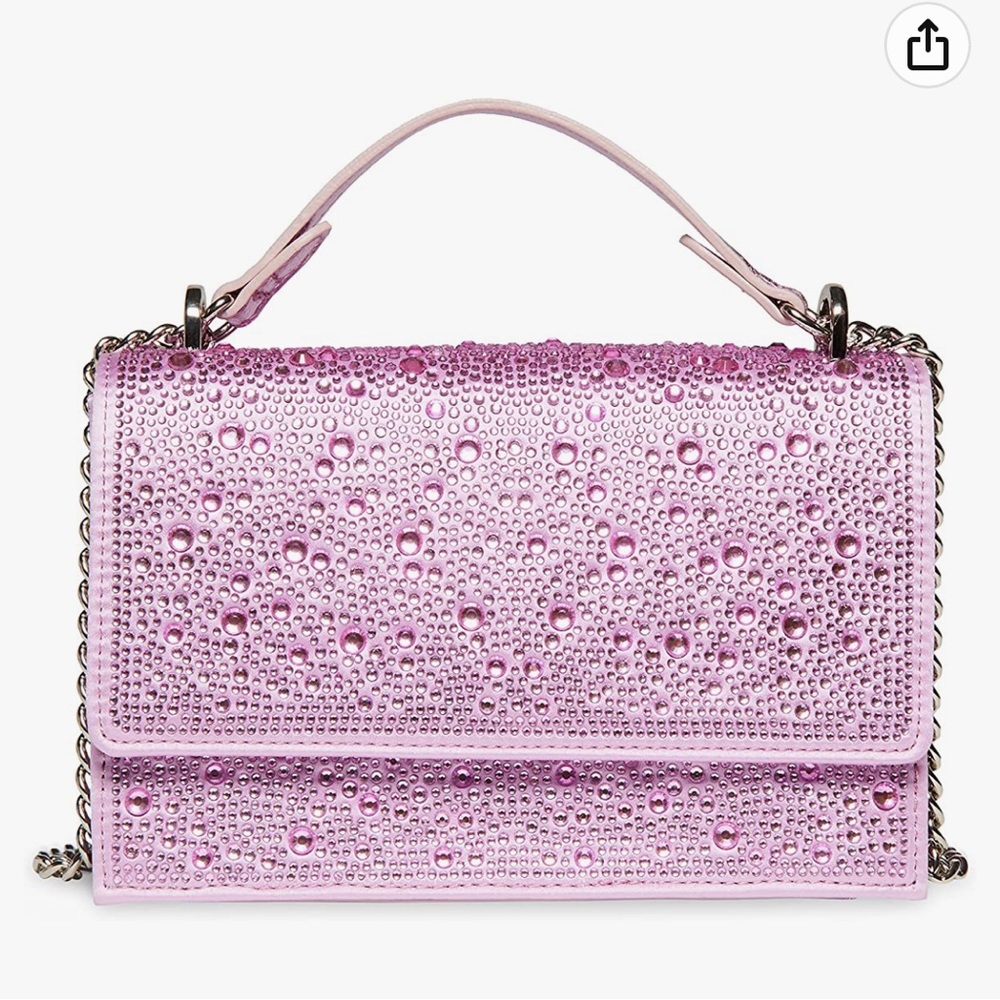 Pink rhinestone Betsy johnson purse